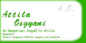 attila osgyani business card